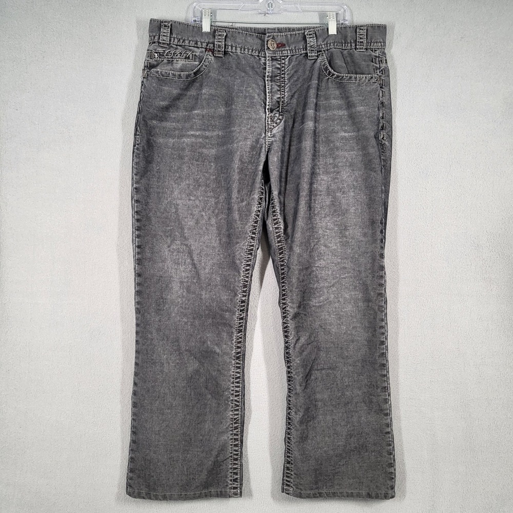 MEK Denim Jeans Men's 40x34 Gray Wash Deira Straight Cotton‎ Blend Casual